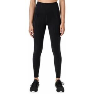 Athleta Salutation Stash High Rise Leggings in Black Velvet size XS